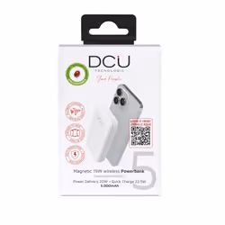 DCU Advance Tecnologic 34155008 batteria portatile Litio 5000 mAh Carica wireless Bianco
