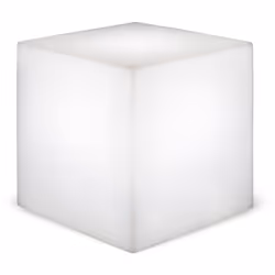 Lampada decorativa per esterni a forma di cubo in polietilene della collezione Cuby di Newgarden. Questo cubo versatile può e ...