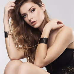 Bijoux Indiscrets Desir Metallique Manette per bondage Nero Metallo - Vista aggiuntiva 4