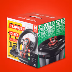 FR-TEC Turbo cup Noir, Rouge Volant + pédales Nintendo Switch, Nintendo Switch Lite, PC - Vista aggiuntiva 4