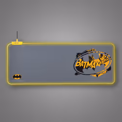 FR-TEC BATPCMPAD tappetino per mouse Tappetino per mouse per gioco da computer Nero, Grigio, Giallo - Vista aggiuntiva 4