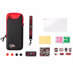 Indeca PW020 custodia per console portatile Custodia a tasca Nintendo Nero, Rosso - Vista aggiuntiva 2
