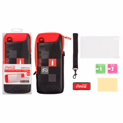 Indeca PW032 custodia per console portatile Custodia a tasca Nintendo Nero, Rosso - Vista aggiuntiva 2