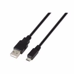 AISENS A101-0029, 3 m, USB A, Micro-USB B, USB 2.0, Nero