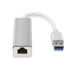 AISENS A106-0049 adattatore per inversione del genere dei cavi RJ-45 USB 2.0 Type-A Argento, Bianco