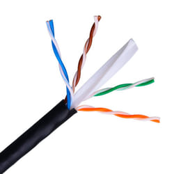 AISENS A135-0263 cavo di rete Nero 100 m Cat6 U/UTP (UTP)