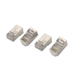 AISENS A138-0293 cavo di collegamento RJ-45 Acciaio inox, Trasparente