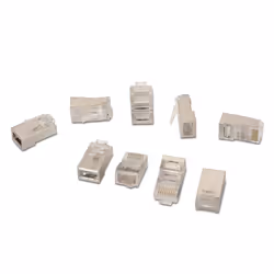 AISENS A138-0293 cavo di collegamento RJ-45 Acciaio inox, Trasparente