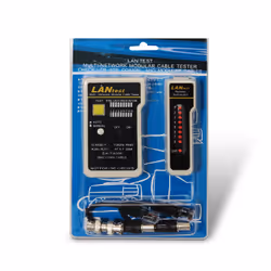 AISENS A142-0314 tester per cavo di rete Tester per cavi UTP/STP Nero, Grigio