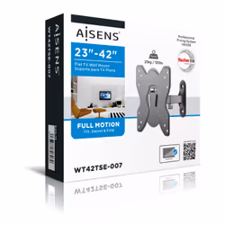 AISENS WT42TSE-007 Supporto TV a parete 42" Nero - Vista aggiuntiva 8