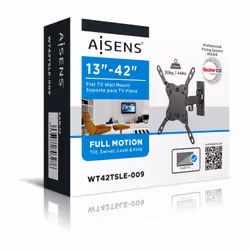 AISENS WT42TSLE-009 Supporto TV a parete 42" Nero - Vista aggiuntiva 6