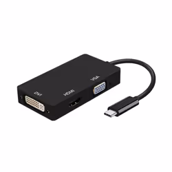 AISENS A109-0343, USB 3.2 Gen 2 (3.1 Gen 2) Type-C, Nero, DVI, HDMI, VGA, RoHS, CE, USB, 1 pz