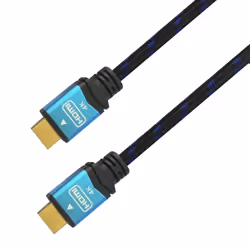 AISENS A120-0358, 3 m, HDMI tipo A (Standard), HDMI tipo A (Standard), Compatibilità 3D, 18 Gbit/s, Nero, Blu