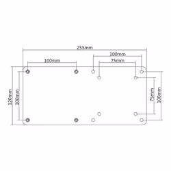 AISENS MPC01-055 kit di fissaggio Nero Alluminio, Acciaio - Vista aggiuntiva 4