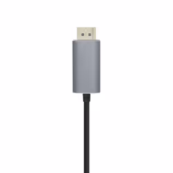 AISENS A109-0395 cavo e adattatore video 1,8 m DisplayPort USB tipo-C Alluminio, Nero - Vista aggiuntiva 2