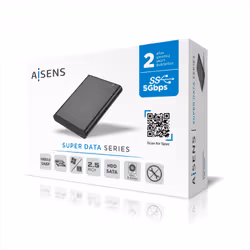 AISENS ASE-2525B contenitore di unità di archiviazione Box esterno SSD Nero 2.5" - Vista aggiuntiva 5