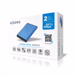 AISENS ASE-2525BLU contenitore di unità di archiviazione Box esterno SSD Blu 2.5" - Vista aggiuntiva 5