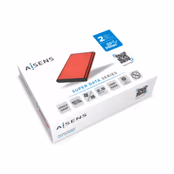 AISENS ASE-2525RED contenitore di unità di archiviazione Box esterno SSD Rosso 2.5" - Vista aggiuntiva 6