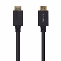 AISENS A150-0420, 0,5 m, HDMI tipo A (Standard), HDMI tipo A (Standard), Compatibilità 3D, 48 Gbit/s, Nero