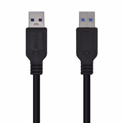 AISENS A105-0448, 3 m, USB A, USB A, USB 3.2 Gen 1 (3.1 Gen 1), 5 Gbit/s, Nero