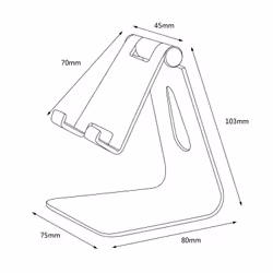 AISENS MS1PM-084 supporto per personal communication Supporto passivo Telefono cellulare/smartphone, Tablet/UMPC Nero - Vista aggiuntiva 7