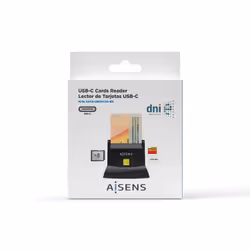 AISENS ASCR-SN04CSD-BK lettore di controllo di accesso Lettore di controllo accessi USB Nero - Vista aggiuntiva 6
