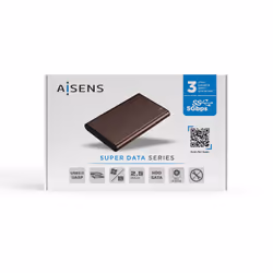 AISENS ASE-2525BWN contenitore di unità di archiviazione Custodia per Disco Rigido (HDD) Marrone 2.5" - Vista aggiuntiva 6