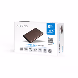 AISENS ASE-2525BWN contenitore di unità di archiviazione Custodia per Disco Rigido (HDD) Marrone 2.5" - Vista aggiuntiva 7