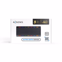 AISENS ASM2-RGB012B contenitore di unità di archiviazione Box esterno SSD Nero M.2 - Vista aggiuntiva 6