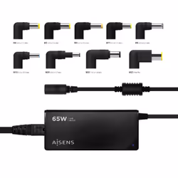 AISENS ASLC-65WAUTO-BK adattatore e invertitore Interno 65 W Nero - Vista aggiuntiva 4
