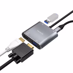 AISENS A109-0626 adattatore grafico USB 3860 x 2160 Pixel Grigio - Vista aggiuntiva 4