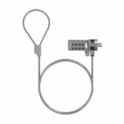 AISENS ASLK-D40N01-SL, 1,5 m, Kensington, Blocco di combinazione, Acciaio, Argento