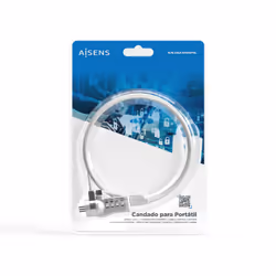 AISENS ASLK-D40N01-SL cavo di sicurezza Argento 1,5 m - Vista aggiuntiva 4