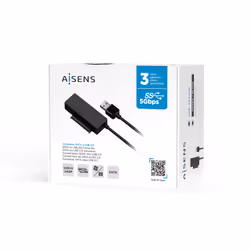 AISENS ASE-35A01B contenitore di unità di archiviazione Box esterno HDD/SSD Nero 2.5/3.5" - Vista aggiuntiva 6