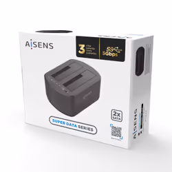 AISENS ASDS-D03B docking station per unità di archiviazione USB 3.2 Gen 1 (3.1 Gen 1) Type-B Nero - Vista aggiuntiva 5