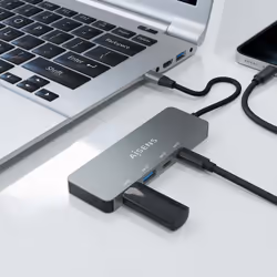 AISENS A109-0694 hub di interfaccia USB 3.2 Gen 2 (3.1 Gen 2) Type-C 10000 Mbit/s Grigio - Vista aggiuntiva 5