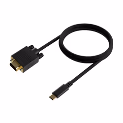 AISENS A109-0692 cavo e adattatore video 0,8 m USB tipo-C VGA (D-Sub) Nero - Vista aggiuntiva 2