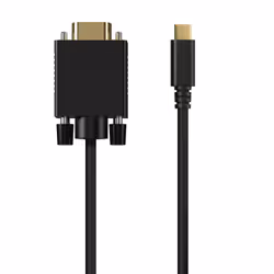 AISENS A109-0693, 1,8 m, USB tipo-C, VGA (D-Sub), Maschio, Maschio, Dritto
