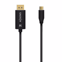 AISENS A109-0687, 1,8 m, USB tipo-C, DisplayPort, Maschio, Maschio, Dritto