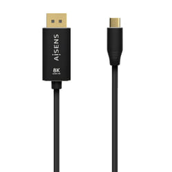 AISENS A109-0687 cavo e adattatore video 1,8 m USB tipo-C DisplayPort Nero