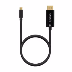 AISENS A109-0688 cavo e adattatore video 0,8 m USB tipo-C DisplayPort Nero - Vista aggiuntiva 3