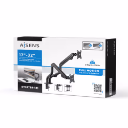 AISENS DT32TSR-141 Supporti a parete per TV 32" Scrivania Nero - Vista aggiuntiva 6