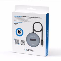 AISENS ASUC-M2D014-GR contenitore di unità di archiviazione Box esterno SSD Grigio M.2 - Vista aggiuntiva 4