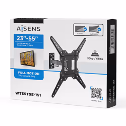 AISENS WT55TSE-151 Supporto TV a parete 55" Nero - Vista aggiuntiva 4
