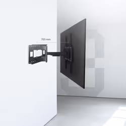 AISENS WT120TSLE-163 Supporto TV a parete 3,05 m (120") Nero - Vista aggiuntiva 6