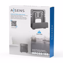 AISENS MPC02-155 supporto per CPU Supporto CPU a parete Nero - Vista aggiuntiva 4