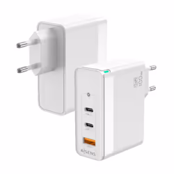 AISENS ASCH-100W3P008-W, Interno, AC, Bianco