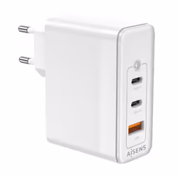 AISENS ASCH-100W3P008-W Caricabatterie per dispositivi mobili Universale Bianco AC Ricarica rapida Interno