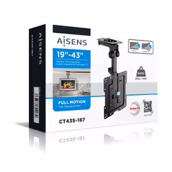 AISENS CT43S-187 Supporto TV a parete 43" Nero - Vista aggiuntiva 7