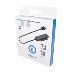 AISENS ASE-25A03B contenitore di unità di archiviazione Custodia per Disco Rigido (HDD) Nero 2.5" Alimentazione USB - Vista aggiuntiva 5